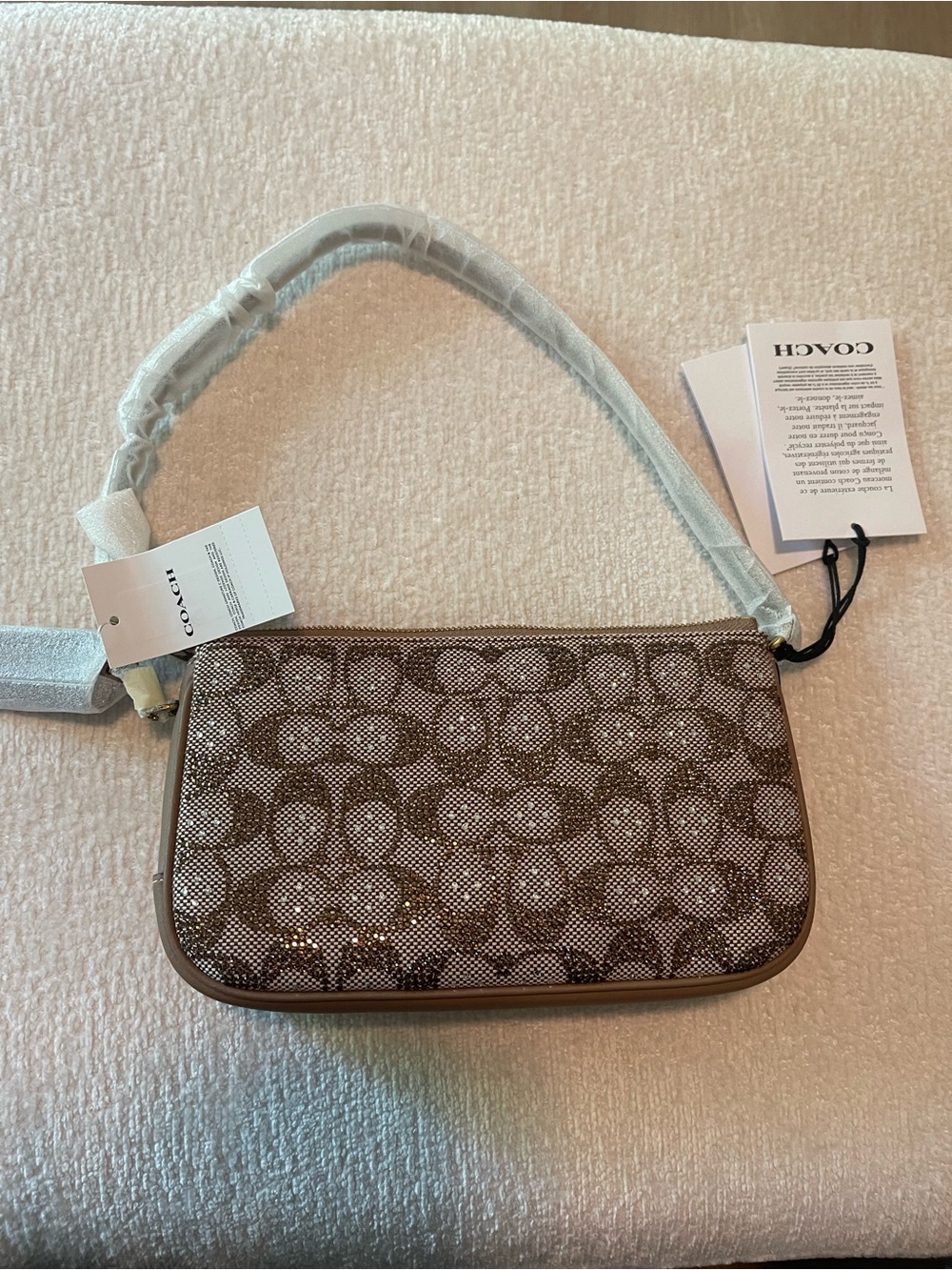 Coach Crystal plaza bag (mushroom)